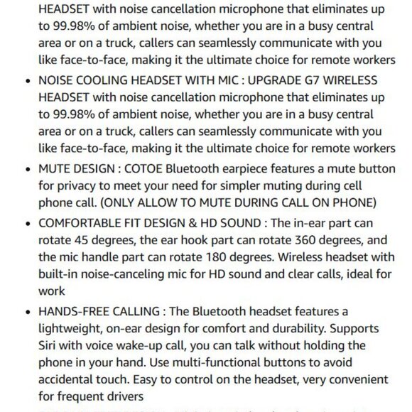 NEW Wireless Bluetooth Headset with Mic V5.3 - Picture 9 of 12